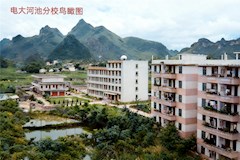 电大河池分校校园鸟瞰